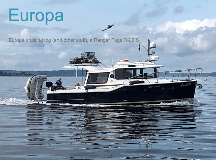 Dyes Inlet and the Silverdale Marina with Europa