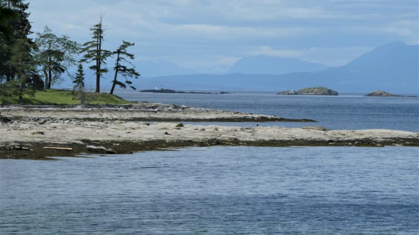 Beach and expansive view on Newcastle Island