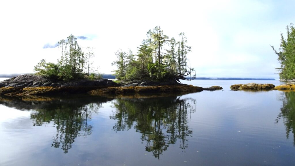 One-boat nook anchorage, Jesus Pocket in Seymour Inlet