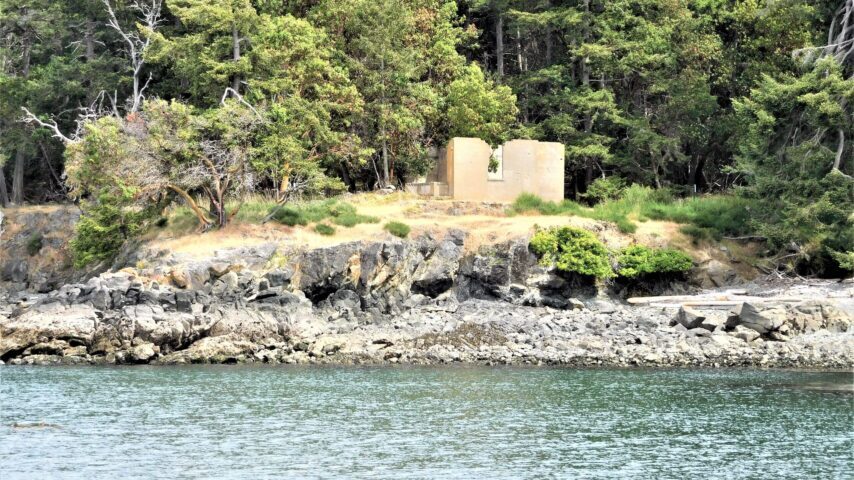 Ruins of Caretaker's building on D'Arcy Island