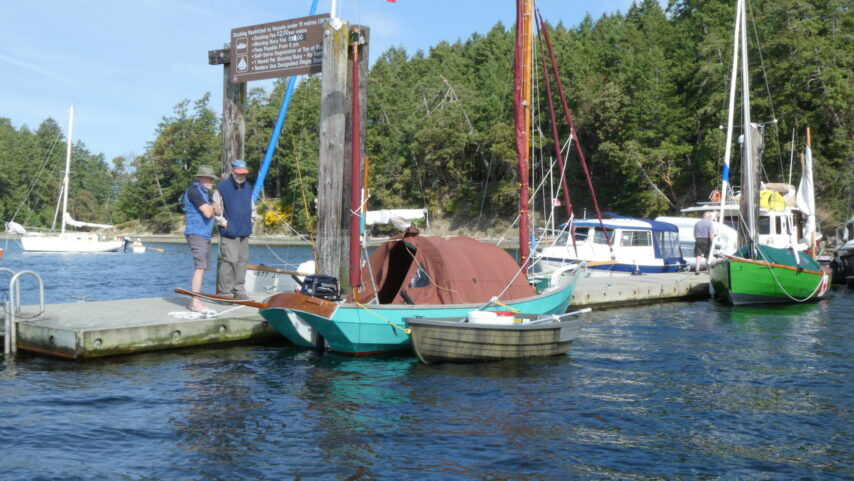 Club members with their small craft boats at Montague Park Wharf