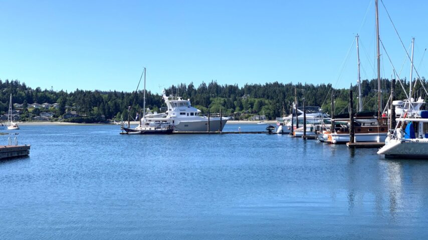 Reciprocal Guest dock at Port Ludlow Marina