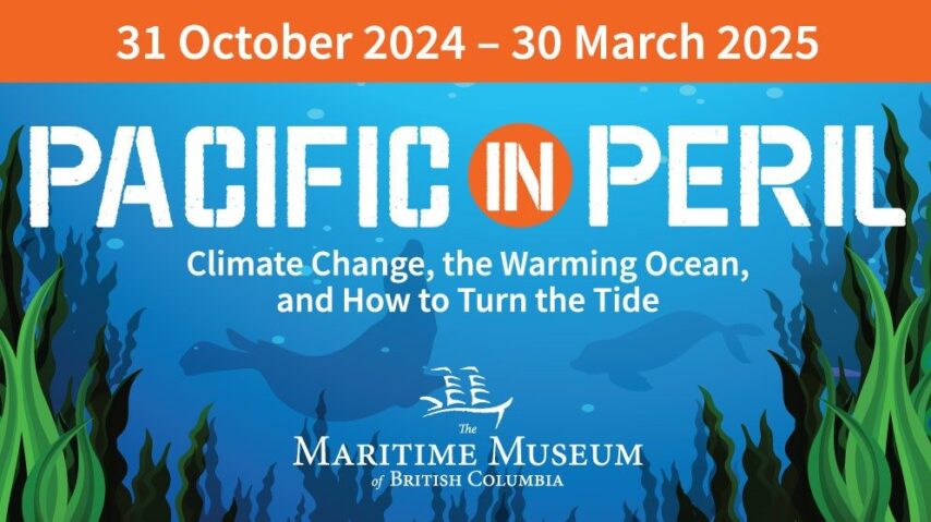 Signage for Pacific In Peril exhibit at the Maritime Museum