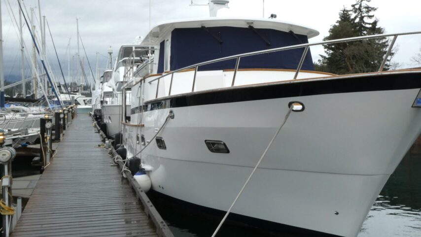 Vessel Got d' Fever with newly painted hull, with accent stripe and boot stripe
