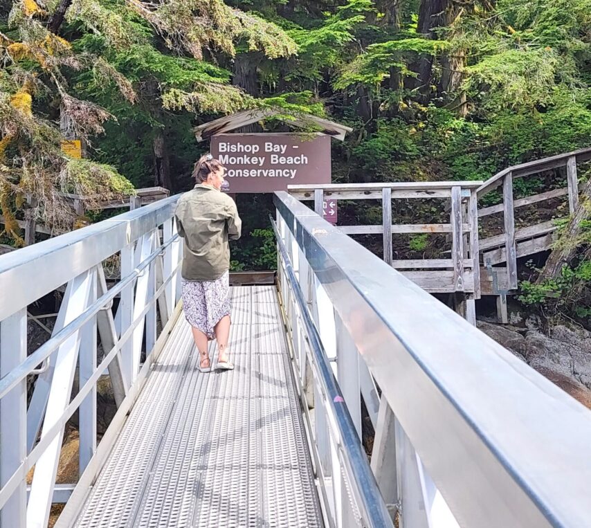 Ramp from dock leading to the uplands