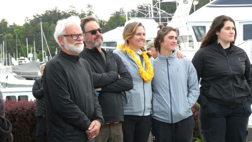 The five member crew of One Ocean