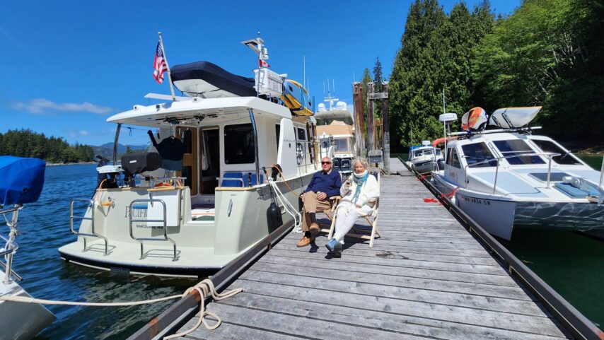 Lounging on the docks at Lagoon Cove