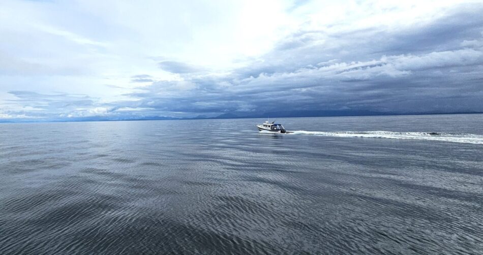 Flotilla participant underway in calm seas
