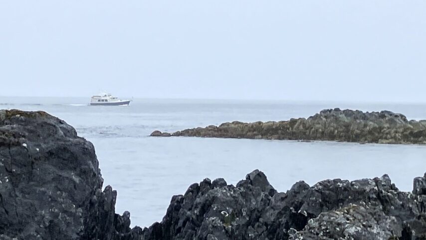 Photo of boat approaching Meyers Chuck