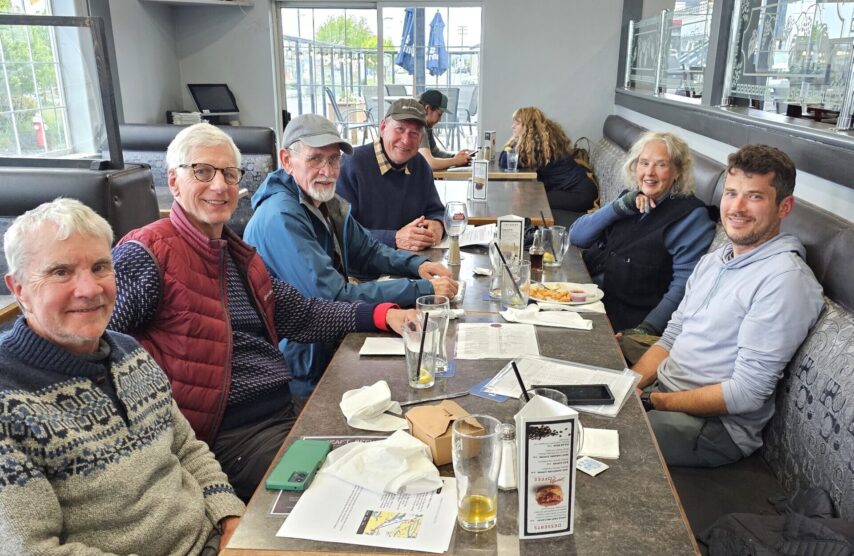 Flotilla group at a local pub in Port McNeill