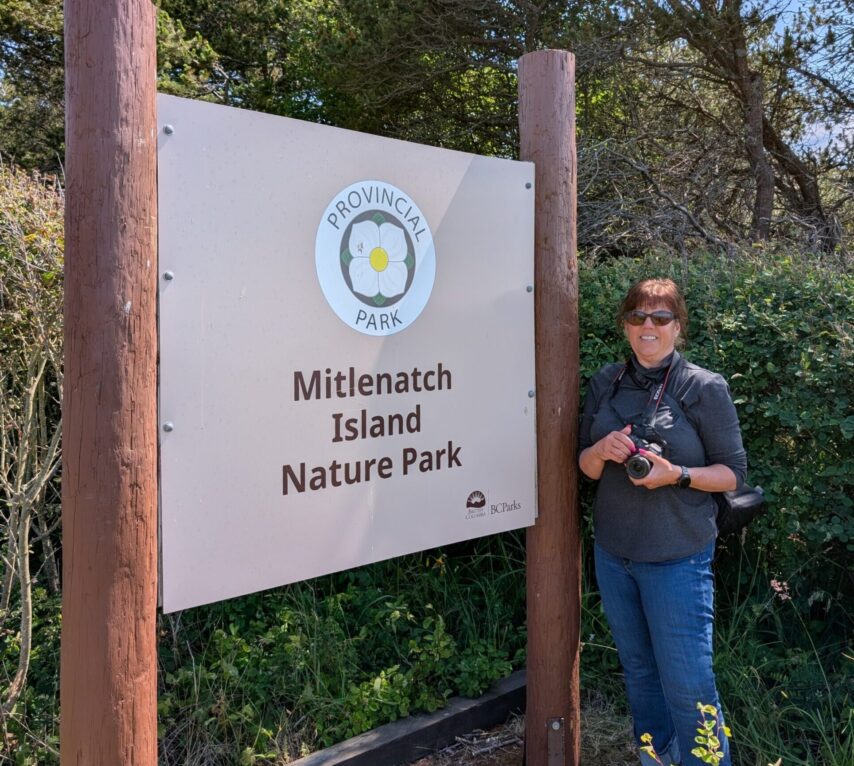 Signage at Mitlenatch Island Nature Park