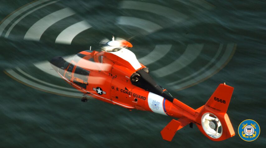 Photo image of U.S. Coast Guard helicopter