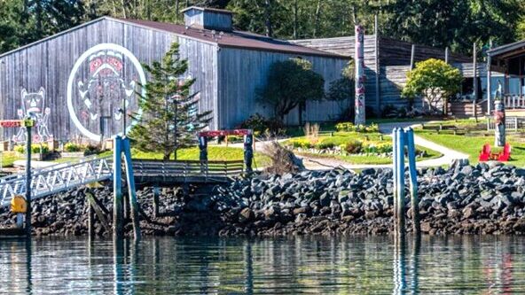 Photo of Tillicum Building on Blake Island