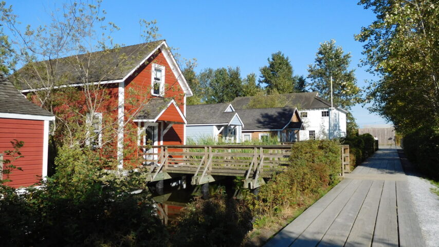 Photo of historic Britannia cannery buildings