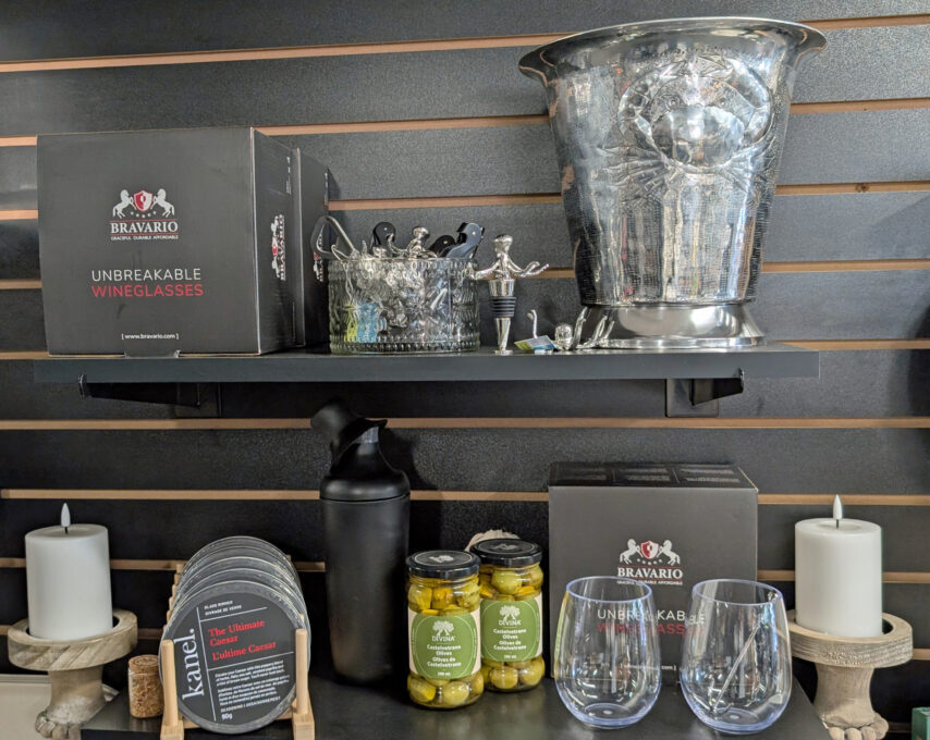 Tableware at Crescent Beach Marina store