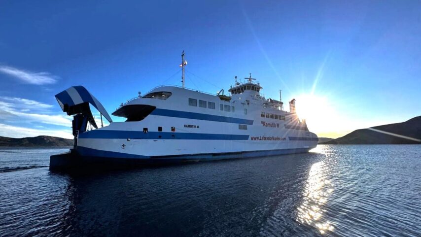 Ferry Kamutik coming into Nain