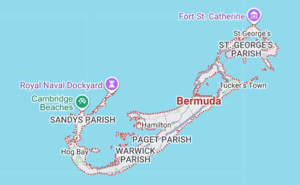 Map of Bermuda