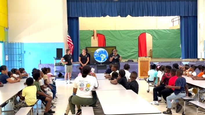 Photo of students in classroom at the Claude O. Markoe Elementary School
