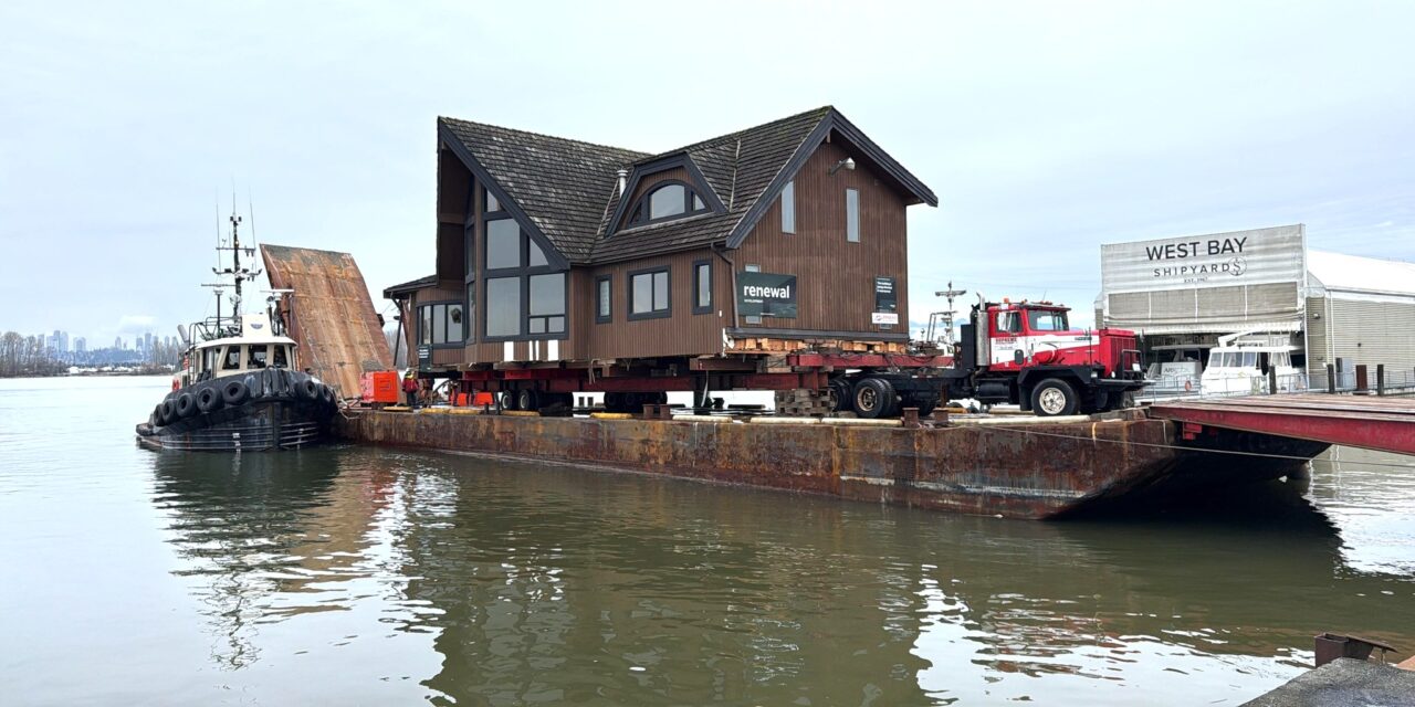 Barged to Alert Bay – Repurposed Office Building