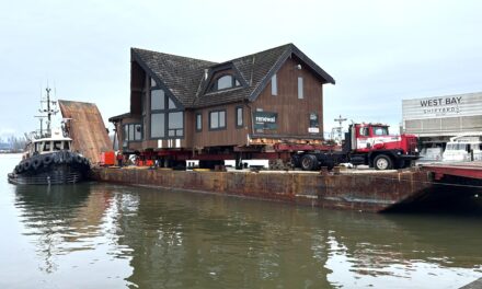 Barged to Alert Bay – Repurposed Office Building