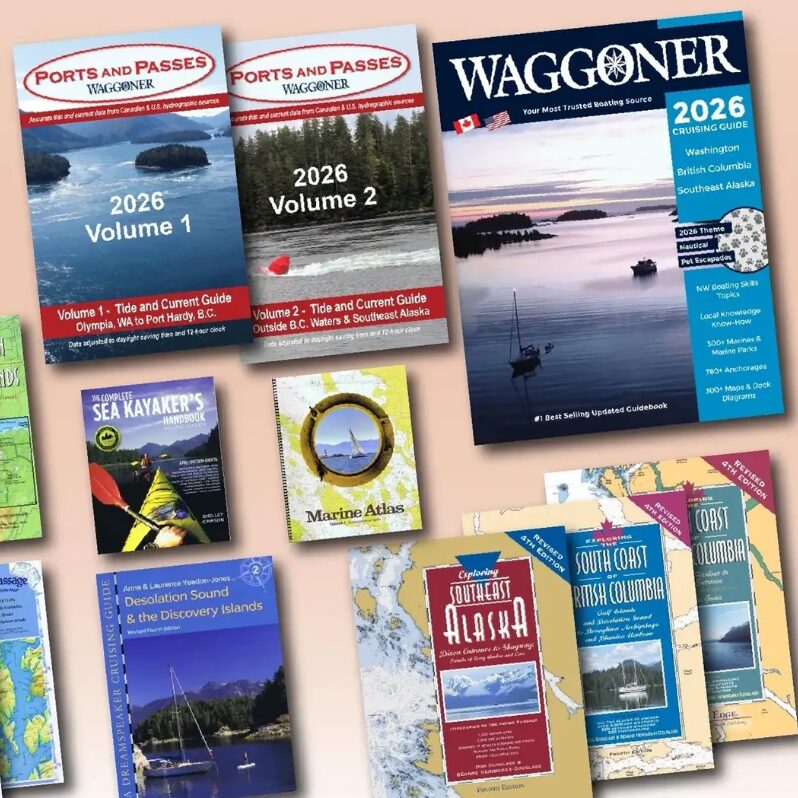 Photo of Waggoner publications - guidebooks, maps etc.