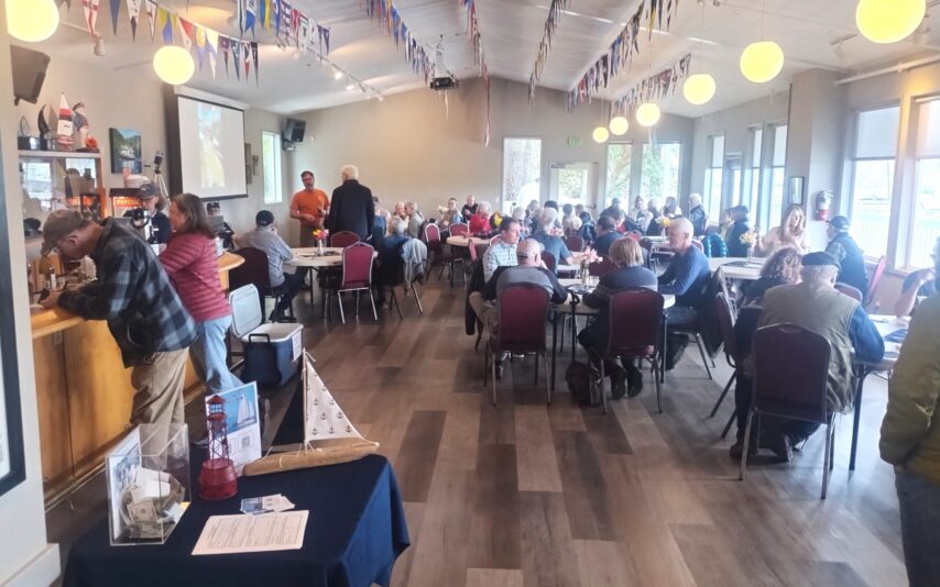 Photo of group gathered in Anacortes for the Around the Americas Fundraising event